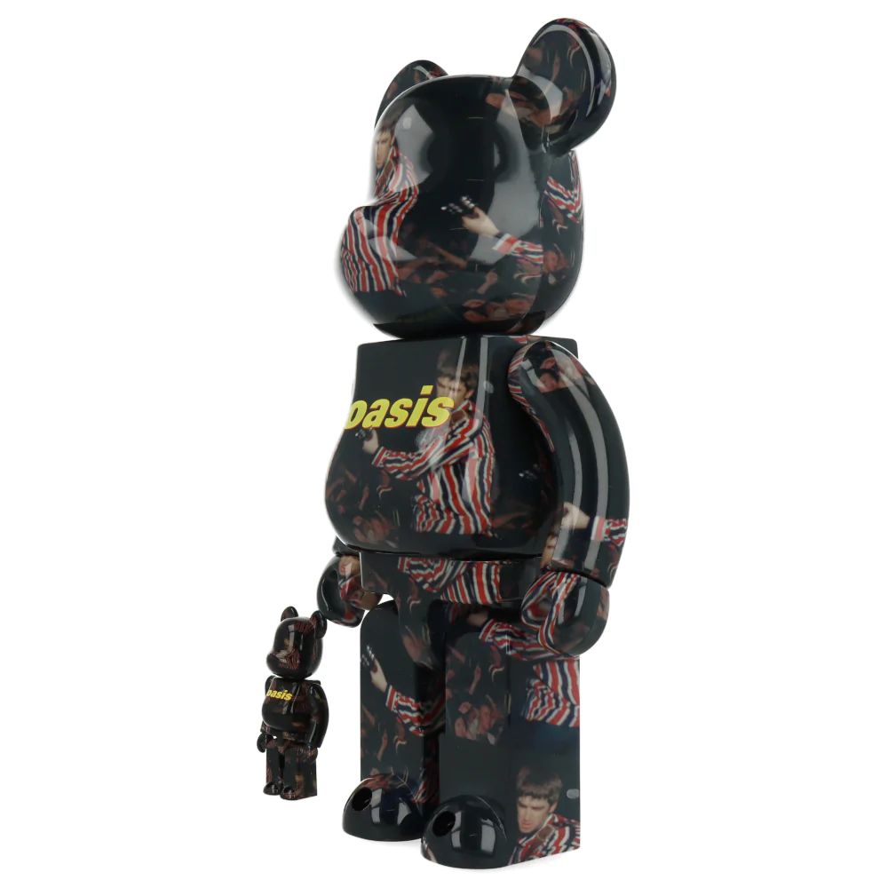 Bearbrick 400% + 100% Oasis Knebworth 1996 (Noel Gallagher