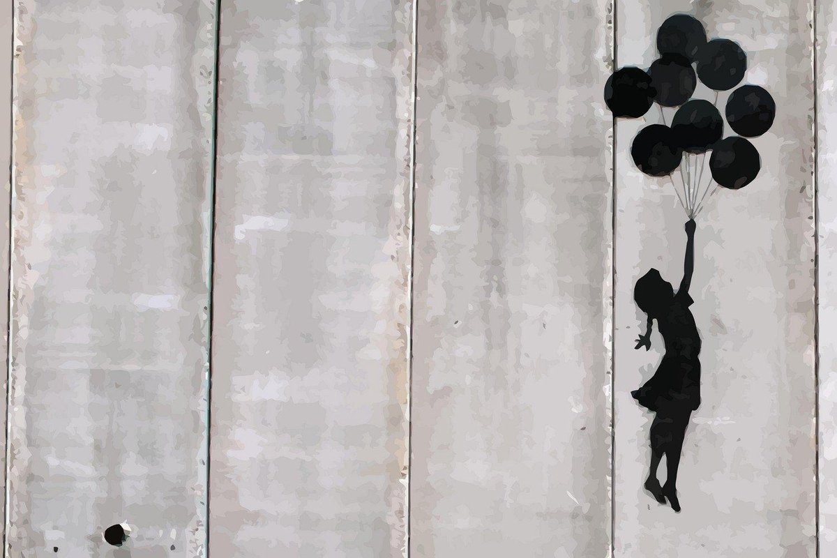 Flying Balloon Girl Banksy Flying Balloon Girl Banksy